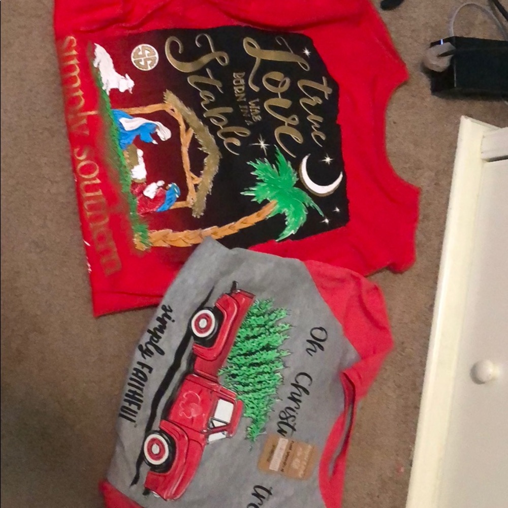 Simply southern Christmas t shirts